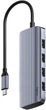 Hub Cudy UH500 USB-C 6-in-1 HDMI 4K (6971690793609) - obraz 1