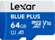 Карта пам'яті Lexar Blue Plus microSDXC 64GB UHS-I U1 V10 (LMSBLPL064G-BNANG) - зображення 1