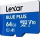 Карта пам'яті Lexar Blue Plus microSDXC 64GB UHS-I U1 V10 (LMSBLPL064G-BNANG) - зображення 3