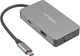 USB-hub HiSmart USB Type-C - 2 x HDMI, 1 x VGA, 1 x USB Type-A, 1 x USB Type-C, PD 60 W (CA913879) - obraz 1