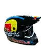 Эндуро кроссовый мотошлем Red Bull + очки Profi Black 100% - изображение 5