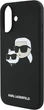 Etui plecki Karl Lagerfeld Silicone Double Heads Print MagSafe do iPhone 16 Plus Black (3666339319533) - obraz 6