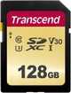 Karta pamięci Transcend 500S SDXC 128GB Class 10 UHS-I U3 V30 (TS128GSDC500S) - obraz 1