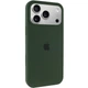 Чехол панель силиконовый Tech Protect Premium Soft-Touch Silicone Case Full Cover Protective для Apple iPhone 17 Pro Max (6.9") Зеленый / Cyprus Green - изображение 1