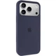 Чехол панель силиконовый Tech Protect Premium Soft-Touch Silicone Case Full Cover Protective для Apple iPhone 17 Pro Max (6.9") Темно-синий / Midnight blue - изображение 1