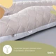 Подушка П-образная IDEIA 140×75×20 см U-shape для беременных, реабилитации и повседневного комфорта с наволочкой на молнии Антиаллергенная Стебана серый + белый - изображение 4