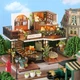 DIY House румбокс будинок 3D конструктор Forest Teashop LV-001 - зображення 8