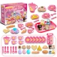 Кухонний набір дитячого посуду 33 предмета (99055) для дівчинки Рожевий - зображення 1