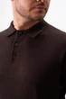 Джемпер поло трикотаж K.O.R 0207 Темно-коричневый (977/brown) 4XL - изображение 5