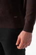 Джемпер поло трикотаж K.O.R 0207 Темно-коричневый (977/brown) 4XL - изображение 6