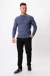 Джемпер поло трикотаж K.O.R 0207 Синий (blue) L - изображение 2