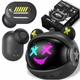 Ігрові бездротові навушники Onikuma T20 TWS — з кіберпанковим дизайном (Bluetooth 5.3, 45 мс, чорні) - зображення 1