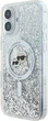 Etui plecki Karl Lagerfeld Liquid Glitter Karl&Choupette Head Magsafe do iPhone 16 Plus Transparent (3666339319137) - obraz 2