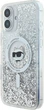 Панель Karl Lagerfeld Liquid Glitter Choupette Head Magsafe для iPhone 16 Transparent (3666339319205) - зображення 2