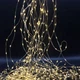 Гирлянда новогодняя Конский Хвост 1200LED 30 нитей по 2м цвет Теплый Белый режим: мигает каждый 6 LED от 220В серебряный провод - изображение 2