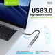 USB-хаб Bavin HUB-19 USB-C/1xUSB 3.0/3xUSB 2.0 Gray - зображення 4