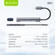 USB-хаб Bavin HUB-19 USB-C/1xUSB 3.0/3xUSB 2.0 Gray - зображення 9