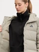 Пуховик зимний женский Adidas Helionic Climawarm JX3027 XL Светлый хаки (4068811675585) - изображение 10