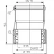 Перехідник HUTTERER & LECHNER DN110 ПП/чавун (HL9/1) - зображення 2