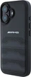 Панель AMG Leather Debossed Lines Black Logo для Apple iPhone 16 Black (AMHCP16SGSEBK) - зображення 2