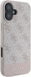 Панель Guess 4G Bottom Stripe для Apple iPhone 16 Pink (GUHCP16SG4GLPI) - зображення 2