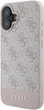 Панель Guess 4G Bottom Stripe для Apple iPhone 16 Pink (GUHCP16SG4GLPI) - зображення 4