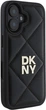 Панель DKNY Quilted Stack Logo для Apple iPhone 16 Black (DKHCP16SPQDSLK) - зображення 4