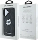 Панель Karl Lagerfeld Monogram Choupette Head Pin для Apple iPhone 16 Black (KLHCP16SPGKLCHPK) - зображення 8