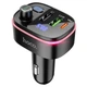 FM-модулятор HOCO E62 2USB PD20W QC3.0 bluetooth 5.0 чорний - изображение 1