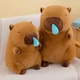 Мягкая Плюшевая Игрушка Капибара Сопля Коричневая 50 см (368786) - изображение 7