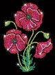 Набір для творчості Kitfix Sequin Art Purple Poppies (5905935810197) - зображення 1