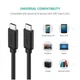 Дата кабель USB-C to USB-C 2.0m US286 3A Black Ugreen (10306) (340867) - изображение 3