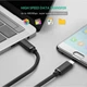 Дата кабель USB-C to USB-C 2.0m US286 3A Black Ugreen (10306) (340867) - изображение 7