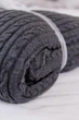 Вязаный плед косы ПРОВАНС SOFT графит, 220х240см 040475 - изображение 8