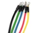Набор эспандеров для фитнеса 5 жгутов Power Resistance Bands в чехле многофункциональный - изображение 3