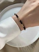 Тонкий браслет из камней 4478 - изображение 1