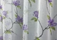 Тюль батист, колекція "Flora". Колір білий з фіолетовим та салатовим. Код 1907т - зображення 4
