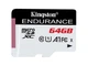 Карта пам'яті Kingston 64 GB microSDXC Class 10 UHS-I A1 Endurance (SDCE/64GB) - изображение 1