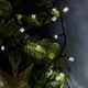 Светодиодная гирлянда-нить черная проволока 100 LED Xmas рубин 7 м 8 режимов белый - изображение 1