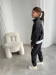 Флісовий, костюм на дівчинку, без капюшону мод KID-001, графіт, 110-116 - изображение 6