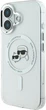 Панель Karl Lagerfeld IML Metal Karl&Choupette Head MagSafe для iPhone 16 White (3666339318123) - зображення 2