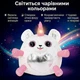 Интерактивная мягкая игрушка Единорожек повторюшка с музыкальными мелодиями, LED-подсветкой и блестящими глазками - изображение 4
