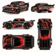 Радіокерована машинка дрифтова 4WD Demon Eye Red 29см. з ефектом диму LED підсвітка повнопривідна для дрифту та гонок - изображение 6