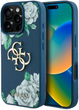Панель Guess Grained Roses Big 4G для Apple iPhone 16 Pro Blue (3666339427399) - зображення 1