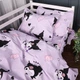 Простынь MirSon Полуторная Евро 150х220 см 17-0883 Magic Kuromi Бязь (2200012198773) - изображение 4