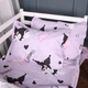 Простынь MirSon Полуторная Евро 150х220 см 17-0883 Magic Kuromi Бязь (2200012198773) - изображение 3