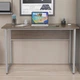 Письмовий стіл Ferrum-decor Коді 75x100x60 сірий ДСП Дуб Сонома Трюфель 16мм (FRD-101653) - зображення 1