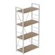 Етажерка 4/60 Ferrum-decor Серії Конект 120x60x28 білий ДСП Дуб Сан-Марино 16мм (FRD-104243) - зображення 1