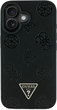 Панель Guess Grained Hot Stamp Peony Triangle Logo MagSafe для Apple iPhone 16 Black (3666339427528) - зображення 3