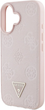 Панель Guess Grained Hot Stamp Peony Triangle Logo MagSafe для Apple iPhone 16 Pink (3666339427672) - зображення 5